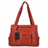 Torebka Damska Shopper Bag firmy Hernan 3892 Ciemno Pomarańczowa